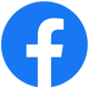 Facebook icon in a blue circle
