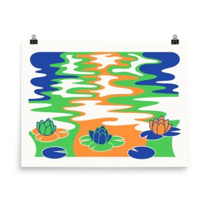 Water Lilies – poster by Mitchell Green