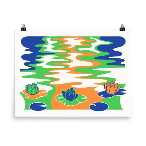 Water Lilies – poster by Mitchell Green