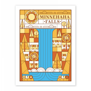 Timeless Minnehaha Falls - poster by Lisa Engler