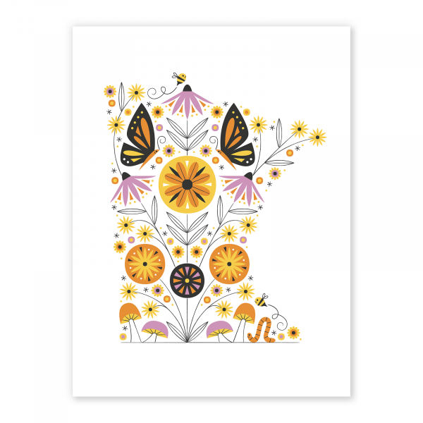 Pollinator Friends poster by Lisa Engler