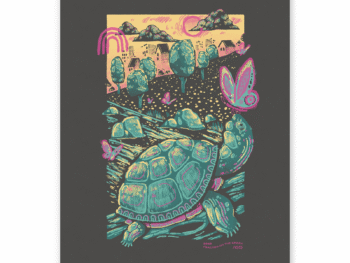 Perched on the Creek poster by Jesse Lindhorst