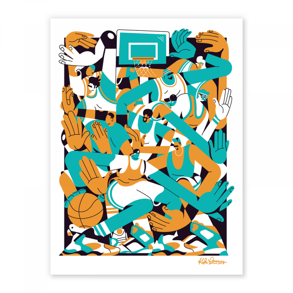 Pickup in the Park poster by Kyle Loaney